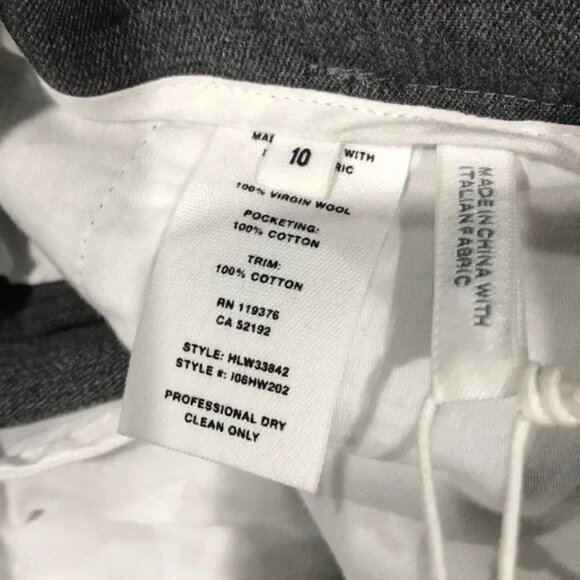 Helmut Lang Paperbag Waist Wool Gabardine Pants - Picture 8 of 8